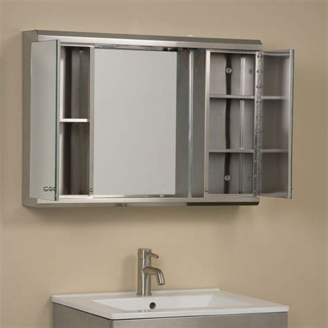 brushed stainless steel medicine cabinets|bathroom recessed medicine cabinets mirrors.